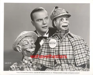 Vintage Charlie McCarthy Mortimer Snerd Edgar Bergen '39 Publicity Portrait - Picture 1 of 1