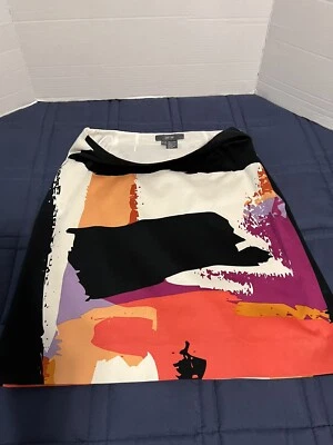 Falda Per Se Talla 8 Línea A Arte Abstracto Para Usar Mini Sexy Retro Y2K Coachella Años 90’s Foto 1 de 4