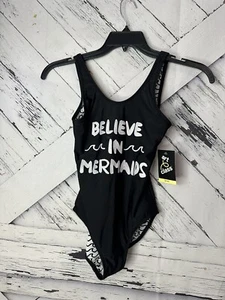 Art Class “believe In Mermaids” Nwt Black/white Bathing Girls 7/8 - Picture 1 of 6