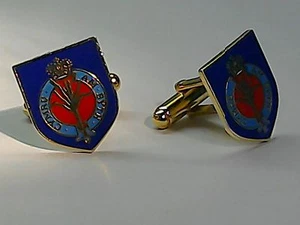Militär Manschettenknöpfe Emaille Armee Welsh Guards (Schild Design) - Bild 1 von 1