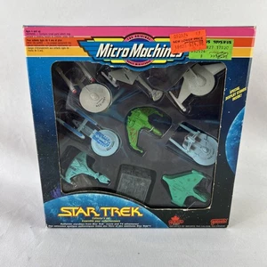1993 Star Trek 9-Starships Micro Machines Collector's Set Sealed Box NEW - Picture 1 of 6