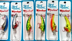 Señuelo de fundición 6 Reef Runner Ripshad Fire Tiger plateado azul llama tapón talla 200 - Imagen 1 de 1