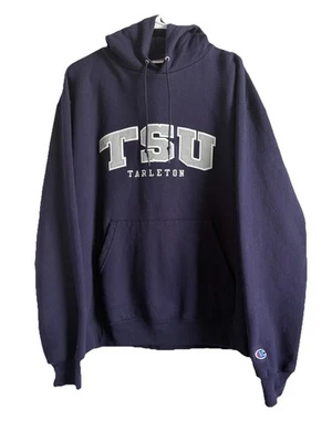 Champion Tarleton State University Púrpura Cuello Redondo Sudadera con Capucha Suéter Talla L Unisex Foto 1 de 4