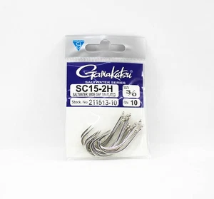 Gamakatsu 211513 SC15-2H Wide Gap Tin Plated Hook Size 3/0 ,10/pack (2721) - Picture 1 of 6