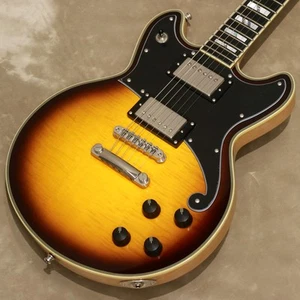 D'Angelico Deluxe Series Deluxe Brighton Vintage Sunburst New Electric Guitar - Picture 1 of 10