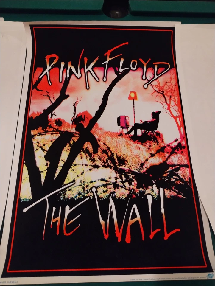 #1895 THE WALL - PINK FLOYD ( MEADOW) Black Light - POSTER  23"X35" 🔥🔥🔥💯 - Image 1 of 4