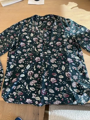 Isabel Marant Talla 40 • Blusa Estampada Floral Seda Foto 1 de 4