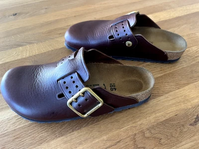 Birkenstock Boston Bold 40 – roast brown braun rostbraun aniline narrow schmal - Bild 1 von 4