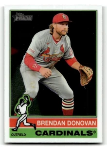 2025 Topps Heritage Brendan Donovan #225 Chrome St. Louis Cardinals - Picture 1 of 2