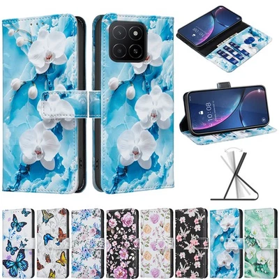 Leather Case for Honor 200 Lite Magic 7 6 Lite X6B X9B X8C X7A Flip Phone Cover - Image 1 of 4