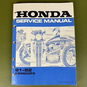 1991 OEM Honda Motorcycle Service Manual 91-92 CBR600F2 61MV901 - Picture 1 of 7