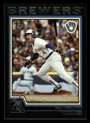 Paul Molitor Milwaukee Brewers 2004 Topps Retired Signature Black #93 SN /99 - Image 1 of 2