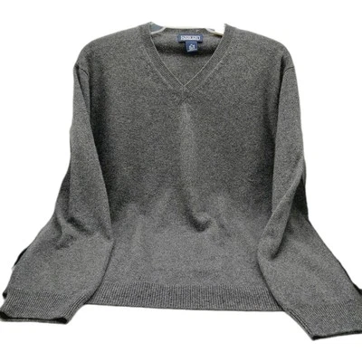 Lands' End Mens Pullover Sweater Top Size Large Cashmere Gray - Image 1 of 4