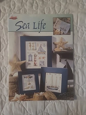 Libro de punto de cruz contado Lanarte "Sea Life" 21 páginas cartas de colores y fotos Foto 1 de 4