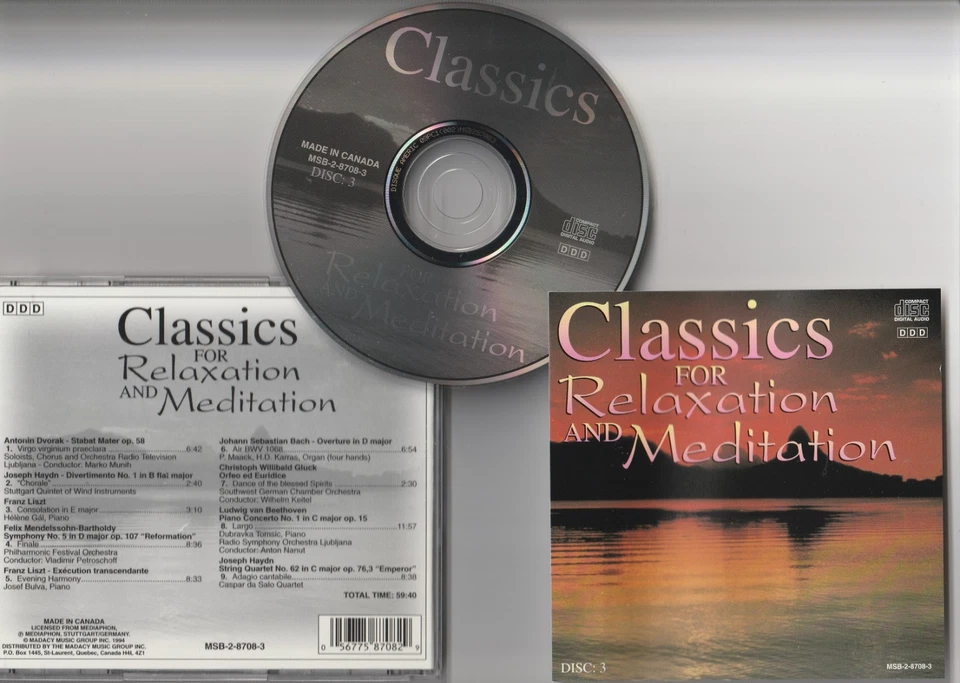 CLASSICS FOR RELAXATION AND MEDITATION “Disc 3” CD! - Bild 1 von 1