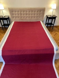 Ultra Rare Marimekko Markku Piri Harva 1972 Red Vintage Retro Fabric 57" x 116" - Picture 1 of 11