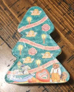 Vintage Hershey's Paper Mache Christmas Tree Box Collectible Ornament #1 1996 - Picture 1 of 4