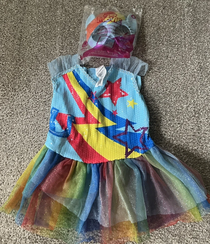 My little pony costume 4-6X Blue dress with mask movie mask - Image 1 of 4
