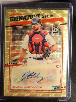 2020 Panini Donruss Optic Baseball Jonathan Lucroy Signature Series 1/1 One... - Image 1 of 2