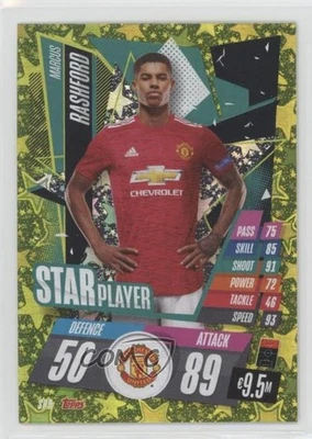 2020-21 Topps Match Attax UCL Star Player Marcus Rashford #SP9 - Image 1 of 2