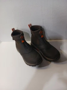 MUCK BOOT CO. Men's "Apex" Black Rubber Front Zip Boots Size 8 Waterproof EUC - Picture 1 of 9