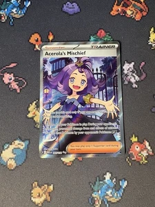 Pokémon Cards Acerola’s Mischief 165/132 Secret Rare Mega Evolution - (NM) - Picture 1 of 6