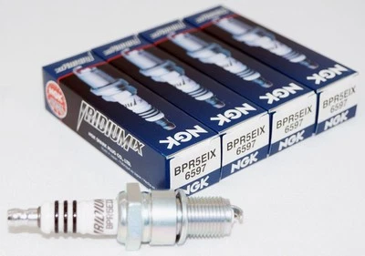 Set of 4 Genuine NGK 6597 BPR5EIX Iridium IX Spark Plugs - Image 1 of 4