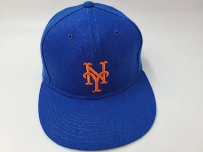 Vintage New York Mets New Era 59Fifty Pro Model Fitted 7 1/8 Hat Cap Wool MLB - Image 1 of 4