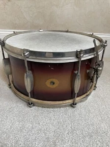 40s 50s Slingerland Radio King 7” x 14” Snare Drum - Calf Head - Picture 1 of 8