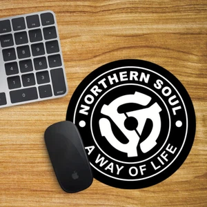 Northern Soul Round Mouse Mat Pad Computer PC Laptop Way Of Life Wigan Casino - Picture 1 of 1