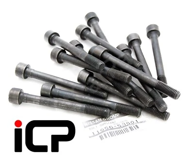 Genuine Cylinder Head Bolts Set Fits: Nissan Skyline GTST GTT RB25DET R33 R34 - Image 1 of 3