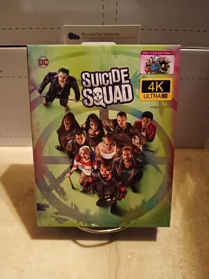 Suicide Squad Extended Cut 3D 4K XL Full Slip SteelBook Blu-ray Film Arena 2016 Foto 1 de 4