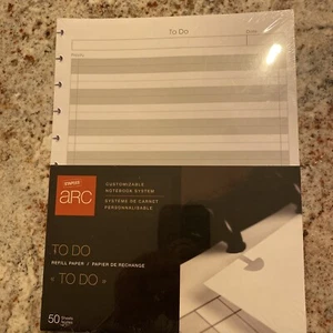 Staples Premium ARC Notebook System Refill Paper 8.5 X 11 50 Sheets To Do - Picture 1 of 4
