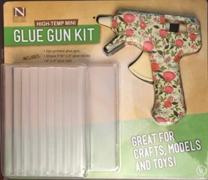 FL Nicole Hightemp Mini Hot Glue Gun Kit Includes 20 Glue Sticks 4"x4" Glue Pad - Picture 1 of 9