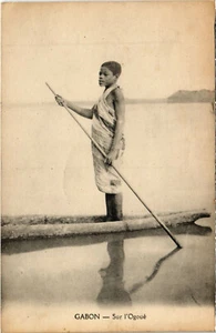 PC CPA GABUN, SUR L'OGOUÉ, alte Postkarte (b21737) - Bild 1 von 2