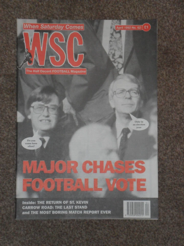 When Saturday Comes Football Magazine April 1992 - Image 1 of 1