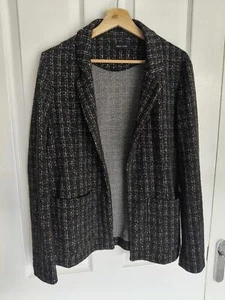Blazer casual estilo abierto a cuadros azul marino - Reino Unido Talla 12 - Imagen 1 de 4