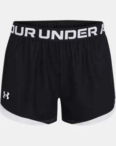 Under Armour Mädchen Play Up solide Training Gym Shorts, schwarz Large & XL - Bild 1 von 2
