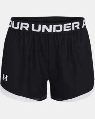Under Armour Girls' Play Up Solid Workout Gym Shorts, Black  Large & XL - Image 1 of 2