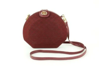 Bolso Bandolera Gucci Raro Borgoña Monograma GG Minaudiere Geométrico 1gg1125 Foto 1 de 4