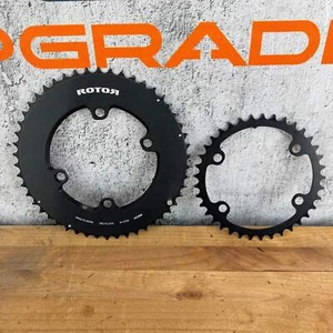 Rotor 50/37t 12-Speed 110 BCD 4 Bolt Round Bike Chainring Set 167g - Picture 1 of 8
