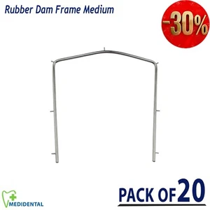 Gummi Dam Rahmen Medium Kieferorthopädie Ortho Dentallabor Instrumente 20 Stück - Bild 1 von 4