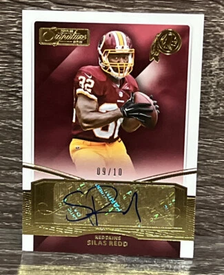 Silas Redd 2015 Donruss Signatures GOLD 08/10 Washington Redskins - Image 1 of 2