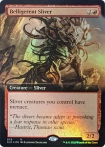 [1x] Belligerent Sliver - Foil - Extended Art Near Mint, Englisch Secret Lair MTG - Bild 1 von 1