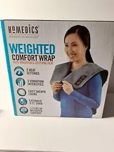 ¡Nuevo!Envoltura cómoda ponderada de Homedics con calor y vibraciones para cuello, hombro, espalda - Imagen 1 de 5