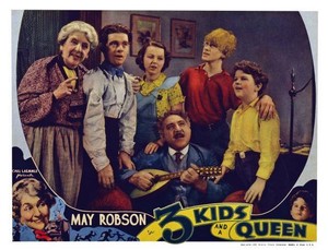Three Kids And A Queen US Lobby Card May Robson Frankie Old Movie Photo