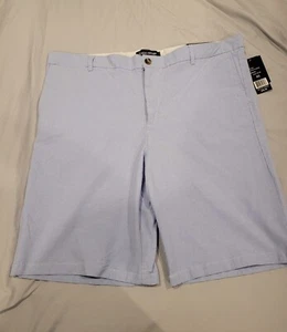 Wicked Stitch Mens Flex Fabric Light Blue Chino Shorts Belted Size 40 NWT’s - Picture 1 of 4