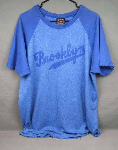 Vtg Brooklyn Dodgers Cooperstown Collection Ringer Raglan T-Shirt Mens X Large Cover