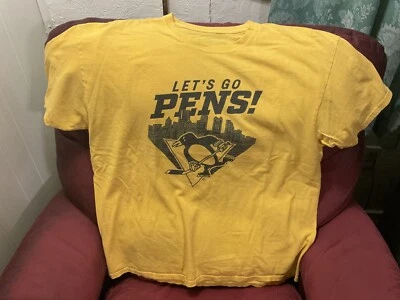 PITTSBURGH PENGUINS LETS GO PENS game giveaway T-SHIRT (L ?) Honda - Image 1 of 4