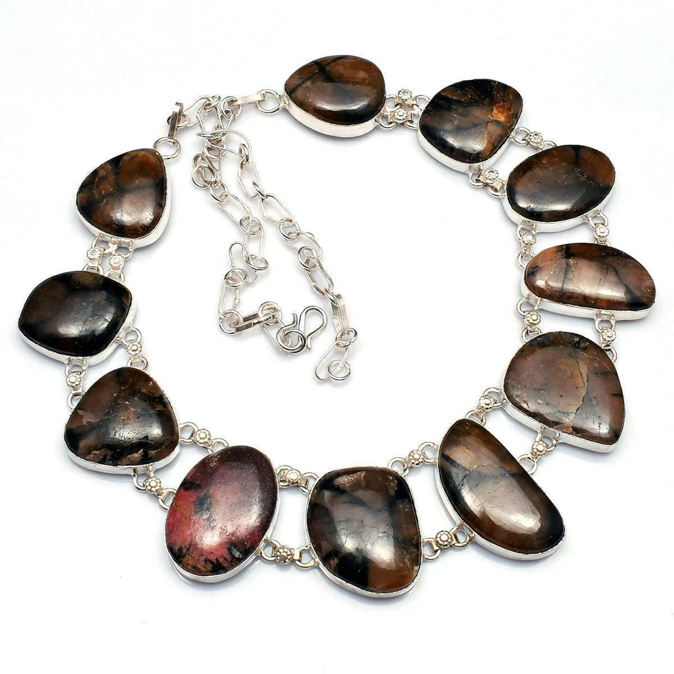 Joia de colar grande feita à mão de jaspe 119 Gms LV-1023 - Imagem 1 de 1